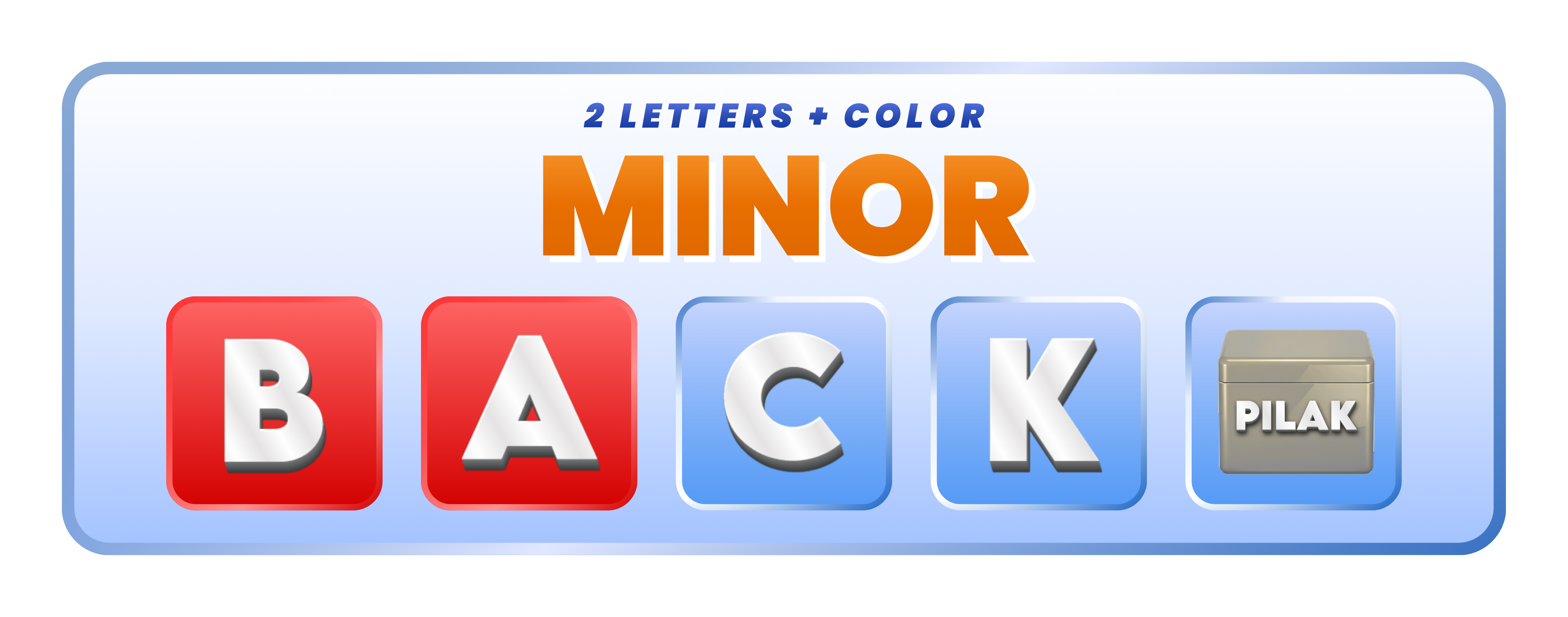 WILPICK Minor Prizes – 2 Letters + Color