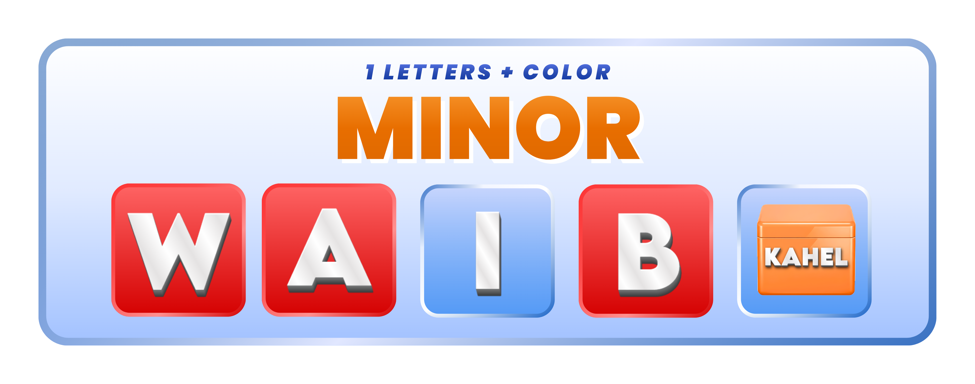 WILSPIN Minor Prizes – 1 Letter + Color