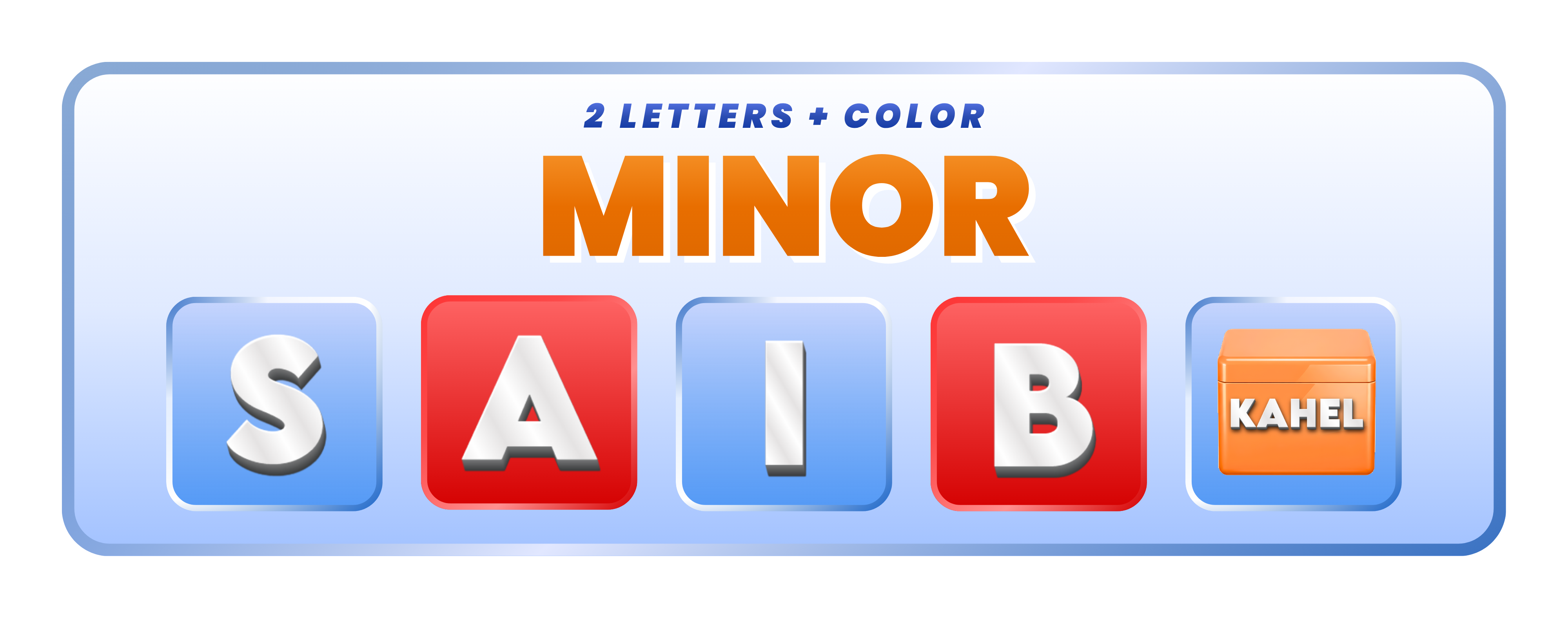 WILSPIN Minor Prizes – 2 Letters + Color