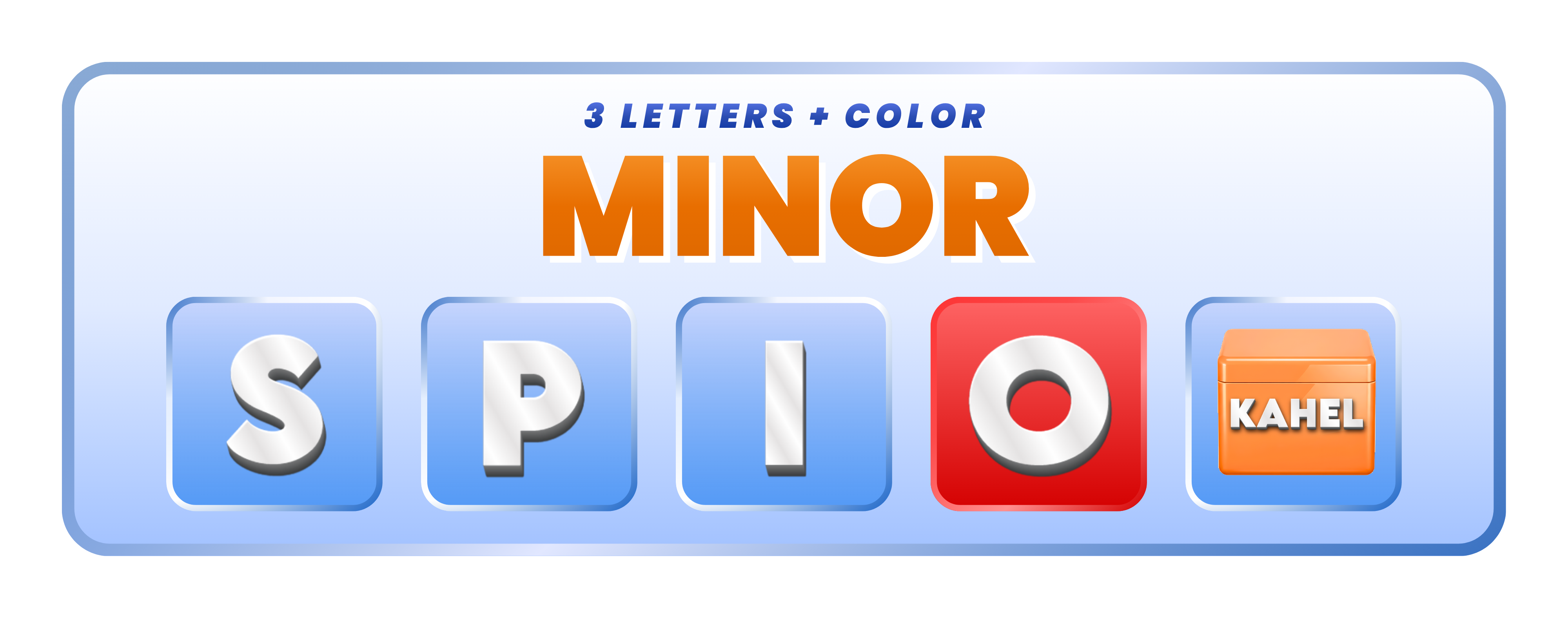 WILSPIN Minor Prizes – 3 Letters + Color